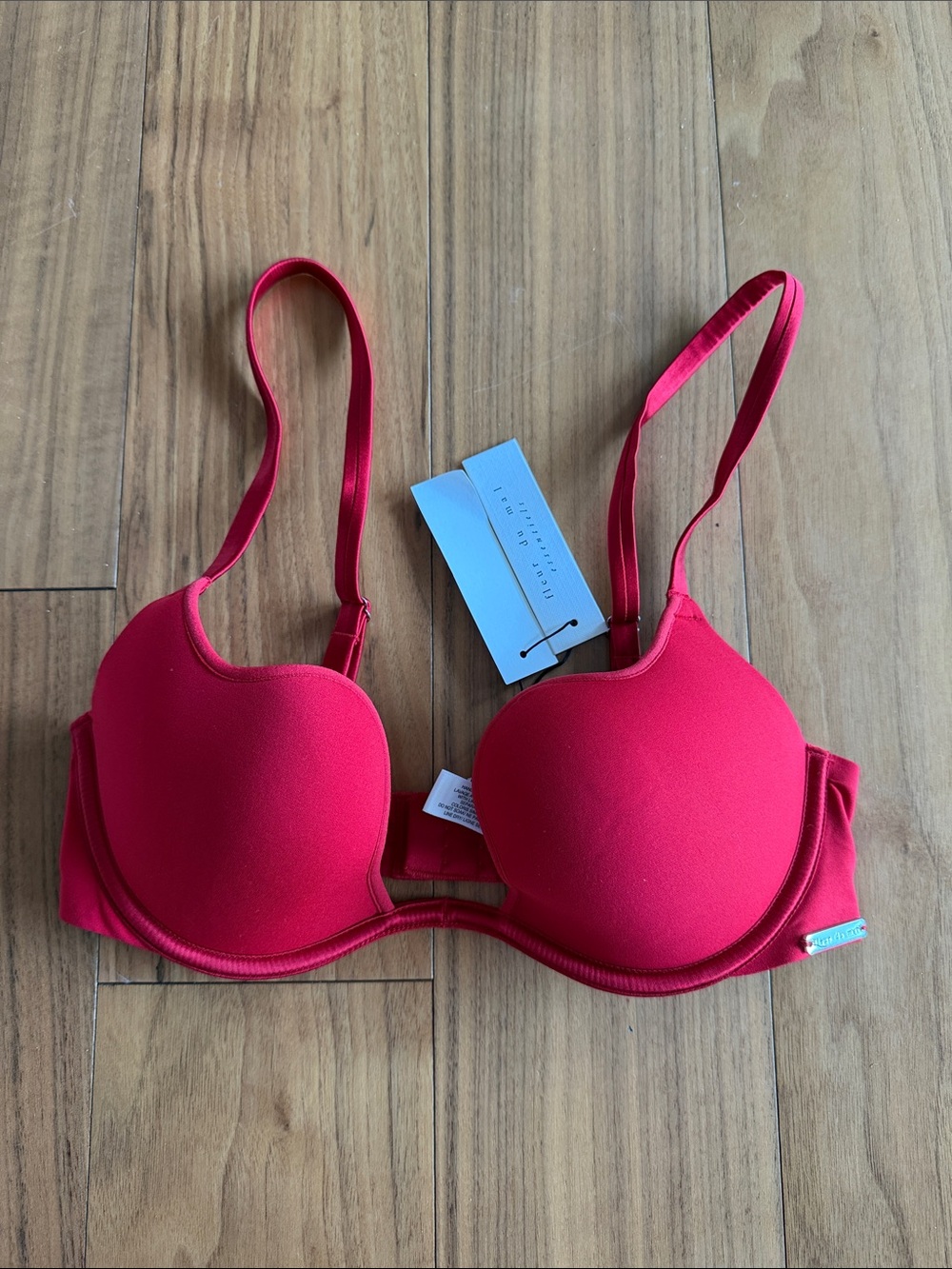Fleur du Mal Red Padded Underwire Bra
